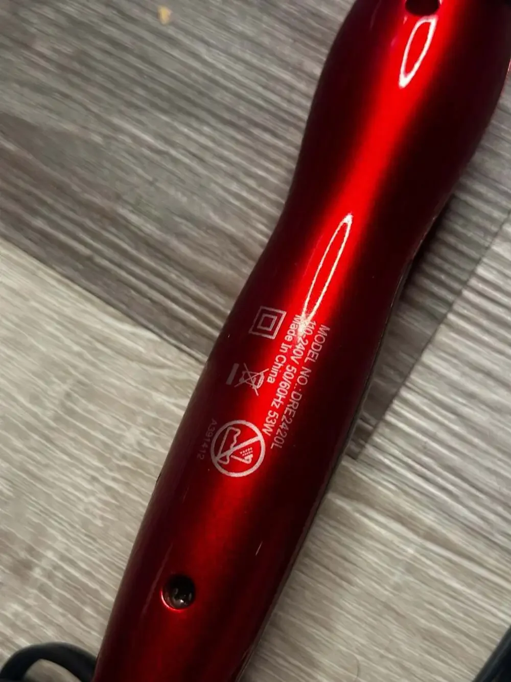 J2 Hair Tool Professional Tapered Ceramic Curling Wand Model DRE2420L